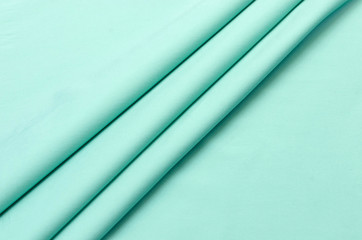 Cotton fabric, stretch color tiffany