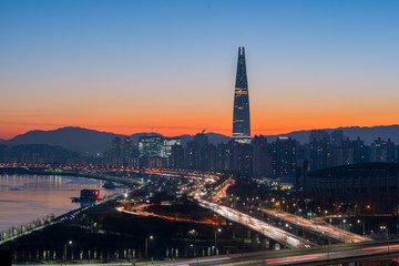 Fototapeta premium Seoul City Skyline,South Korea