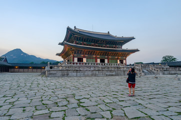 Obraz premium Gyeongbokgung Palace in Seoul,South Korea.