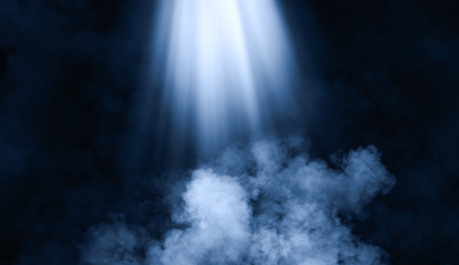 Abstract smoke with light effect. Lighting spotlighting texture overlays.