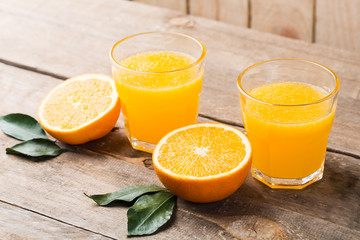 Orange Juice Drink in Glasses