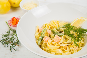 Italian Pasta with Salmon