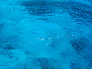 Fototapeta na wymiar blue water texture from hot Egypt