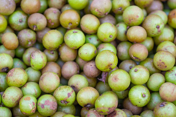 Phyllanthus emblica for sale in the market.