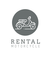 scooter, logo pour entreprise de location