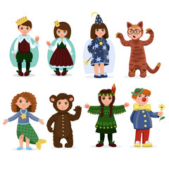 Children dressed in carnival costumes  © Nataliya