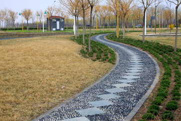 Diamond stone path