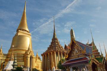 Obraz premium Buddhist temples in Bangkok, Thailand