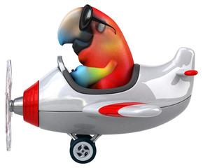 Naklejka premium Fun parrot