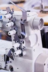 3 Needle coverstitch  Industrial Machine With Cover and Motor