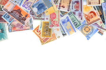Fototapeta na wymiar money different banknotes backround