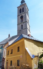 Fototapeta premium Bell tower of Saint James, Kutna Hora, Czech republic