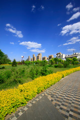 Fototapeta premium beautiful city landscape, luannan county, hebei province, China