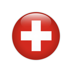 Switzerland flag on button