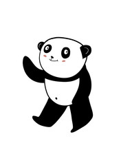 beautiful and cute panda illustrations  © badrus