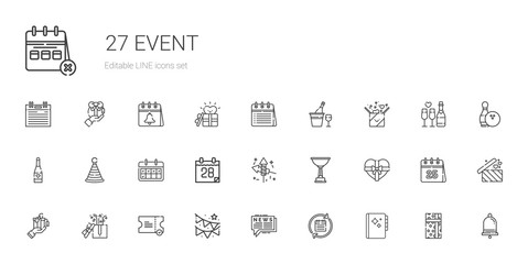 event icons set