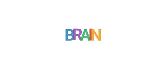 Obraz premium Brain word concept