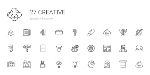 creative icons set