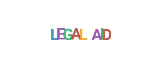 Legal aid word concept