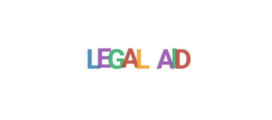 Legal aid word concept