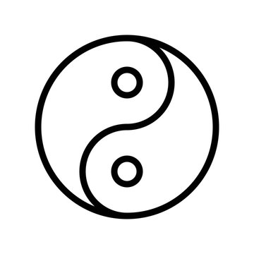 recommend clip art: Yin yang vector, Chinese New Year related line style icon editable stroke
