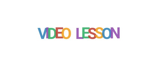 Video lesson word concept