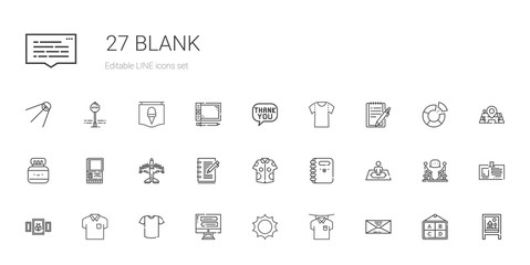 blank icons set