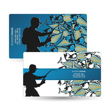 Business card for fishing