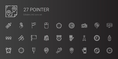pointer icons set