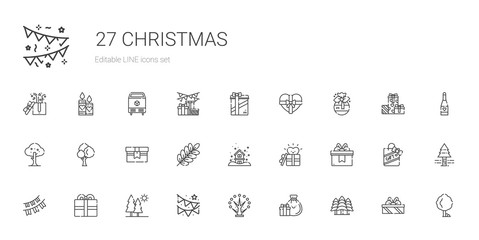 christmas icons set