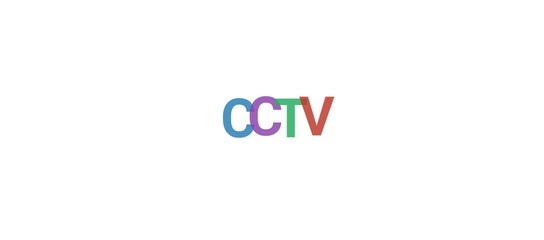 CCTV word concept