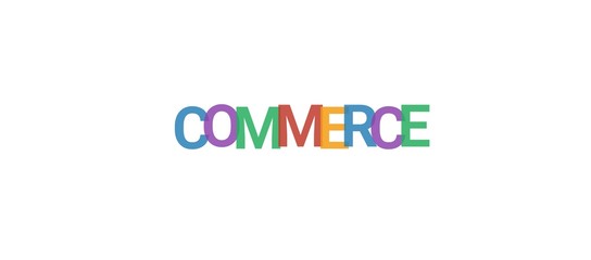 Commerce word concept