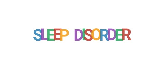 Sleep disorder word concept