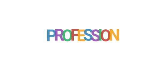 Profession word concept