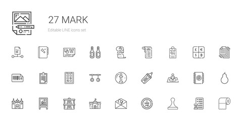 mark icons set