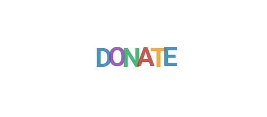 Donate word concept