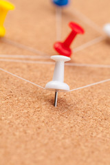 pins connected creating a network