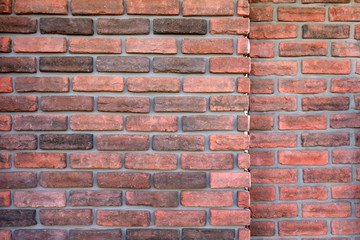 Obraz premium レンガ風の外壁