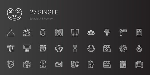single icons set