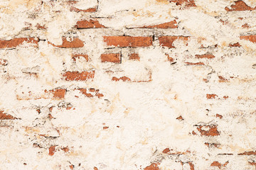 Background old brick wall rough surface.