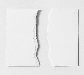 black torn paper tears