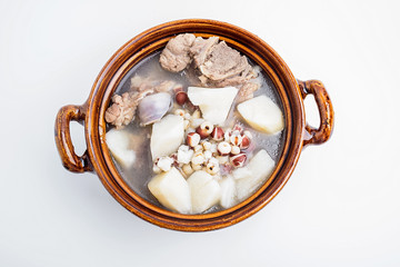 Yam glutinous rice glutinous pork bone soup / spleen health soup