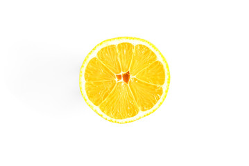 Lemon isolated on white background.