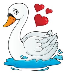 Valentine swan theme image 1