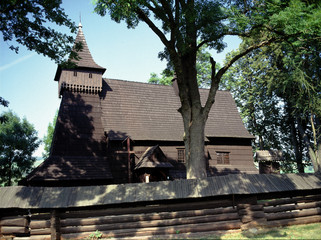 Fototapeta na wymiar church in Debno, Poland