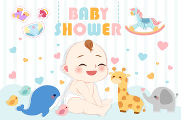 baby shower party invitation card