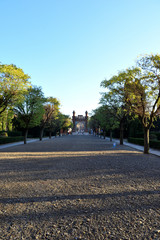 Square in front of the main building of the Metropolitan Bukovina and Dalmatian Residence (Ukraine).
