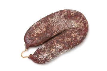 Pastirma (Basturma)  on white background