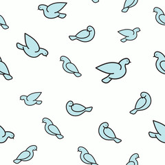 Materiał do szycia Doves szwu wzór.