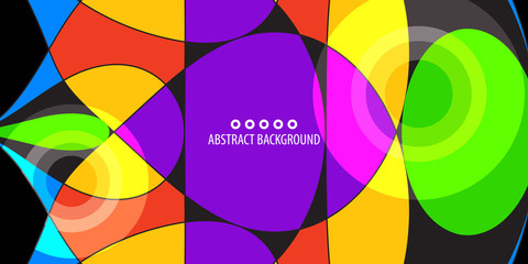 Obraz premium Geometryczny kolorowy abstrakcjonistyczny tło